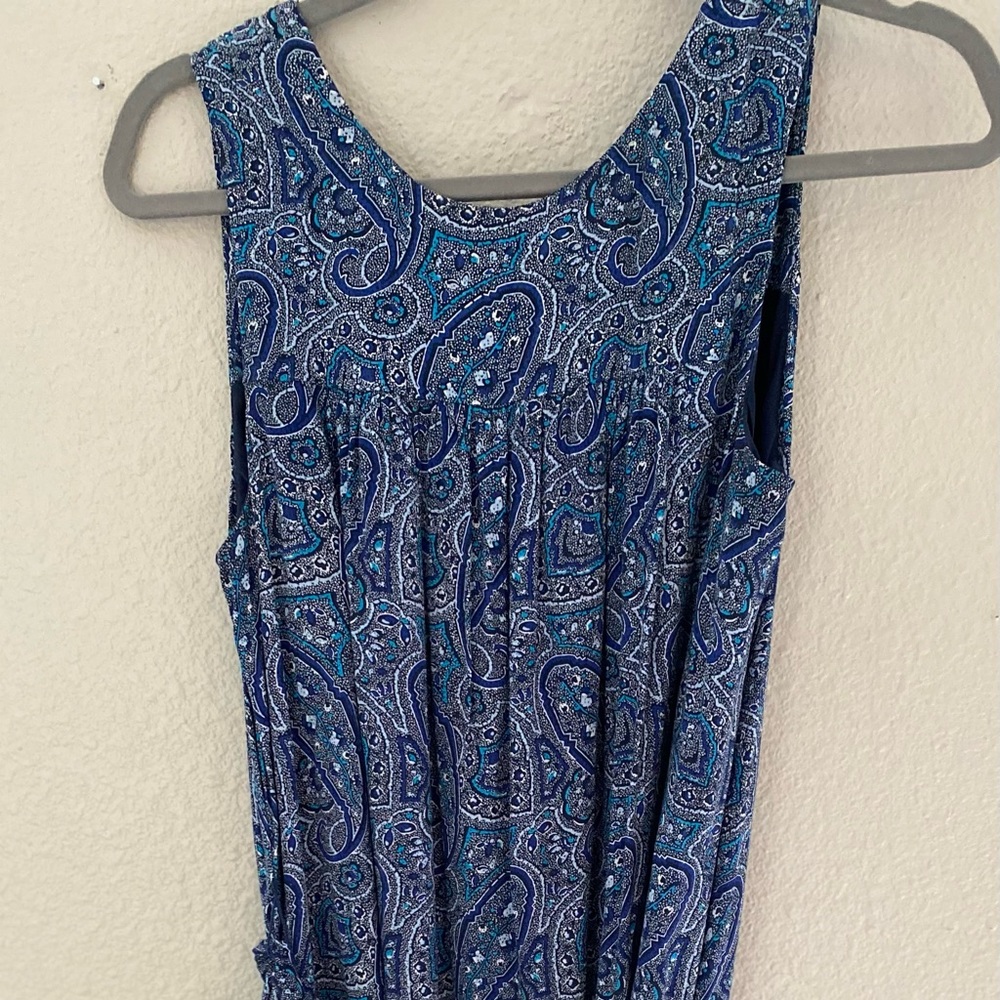 Blue paisley dress from Gap size small